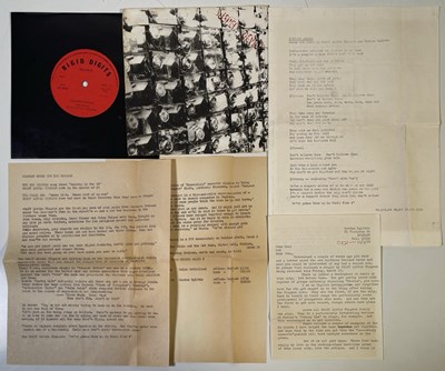 Lot 419 - STIFF LITTLE FINGERS - PRESS COPY OF THE 'SUSPECT DEVICE' WITH LETTER.