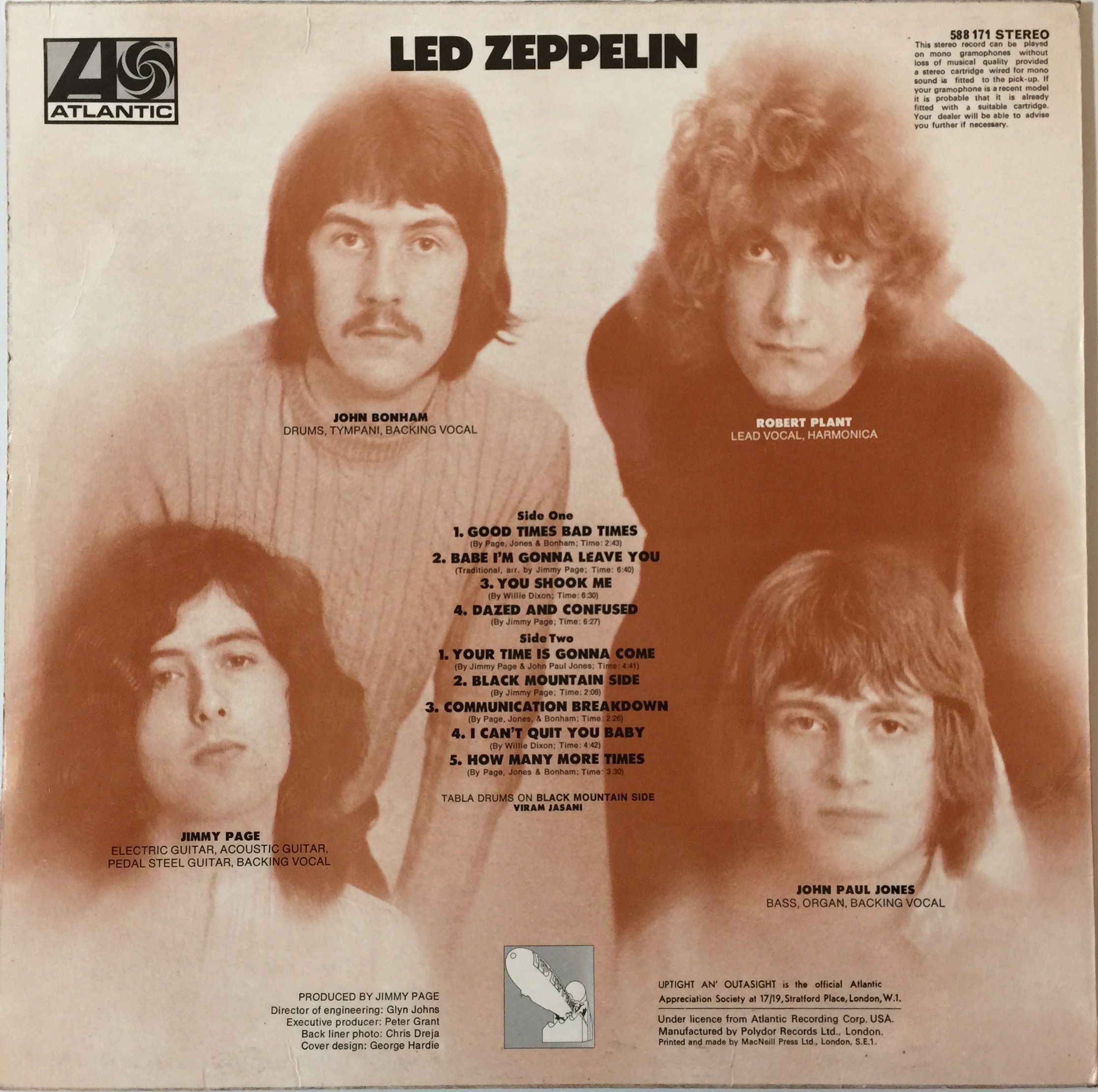 Lot 50 LED ZEPPELIN LED ZEPPELIN 'I' 1ST UK