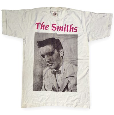 Lot 342 - THE SMITHS 'SHOPLIFTERS OF THE WORLD UNITE' ORIGINAL 1987 PROMO T-SHIRT.