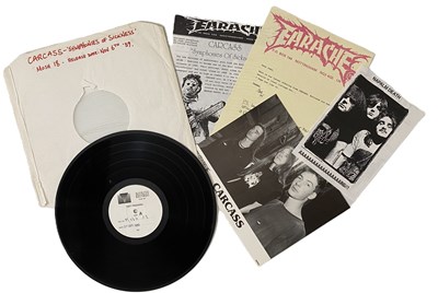 Lot 185 - CARCASS - SYMPHONIES OF SICKNESS (MOSH 18 - WHITE LABEL TEST PRESSING)