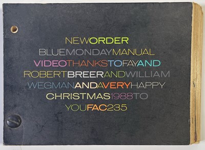 Lot 80 - NEW ORDER - FAC235 - BLUE MONDAY CHRISTMAS FLIPBOOK.