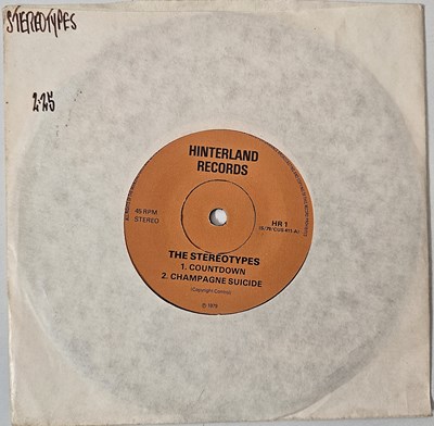 Lot 235 - THE STEREOTYPES - COUNTDOWN EP (ORIGINAL UK COPY - HINTERLAND RECORDS HR 1)