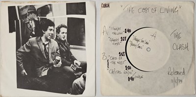 Lot 238 - THE CLASH - EP RARITIES (THE COST OF LIVING TEST PRESSING & CAPITAL RADIO)