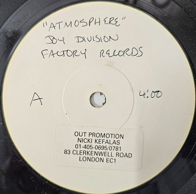 Lot 247 - JOY DIVISION - ATMOSPHERE 7" (FAC213/7 - WHITE LABEL TEST PRESSING)