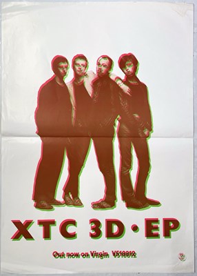 Lot 383 - PUNK INTEREST - ORIGINAL XTC 3D PROMOTIONAL POSTER.