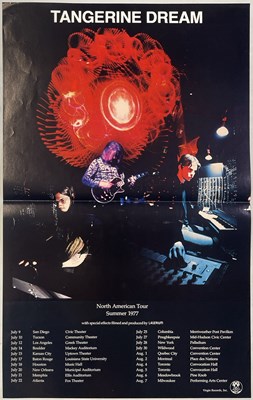 Lot 385 - TANGERINE DREAM - ORIGINAL 1977 US TOUR POSTER.