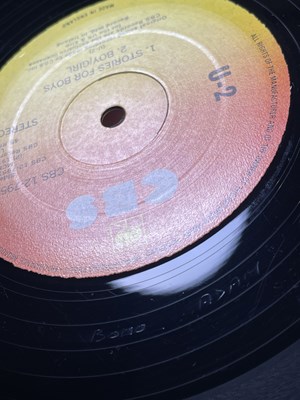 Lot 260 - U2 - THREE 12" (CBS 12-7951 - IRISH ORIGINAL - INC HANDWRITTEN NOTE FROM BONO)