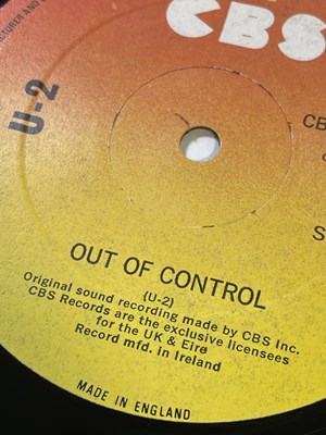 Lot 260 - U2 - THREE 12" (CBS 12-7951 - IRISH ORIGINAL - INC HANDWRITTEN NOTE FROM BONO)