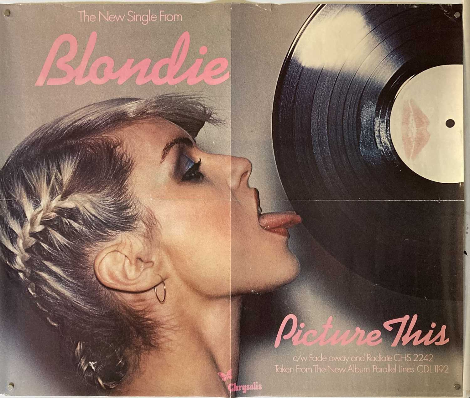 Lot 369 - BLONDIE PICTURE THIS ORIGINAL POSTER.