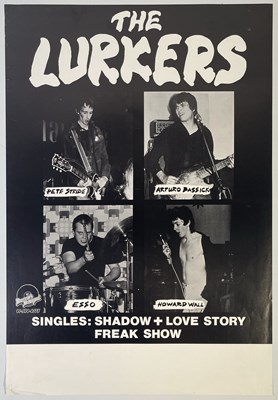 Lot 391 - PUNK INTEREST - THE LURKERS - ORIGINAL BLANK CONCERT/PROMO POSTER.
