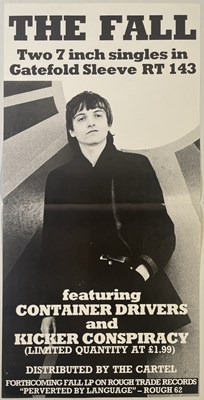 Lot 396 - THE FALL - RARE PROMOTIONAL POSTER FOR CONTAINER DRIVERS / KICKER CONSPIRACY.