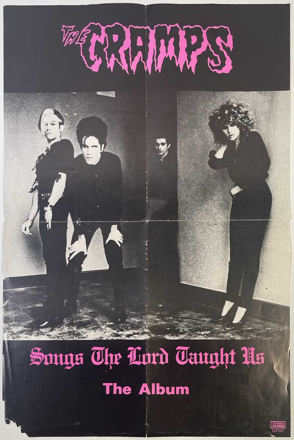 Lot 397 - THE CRAMPS - ORIGINAL 'SONGS THE LORD...' PROMO POSTER.
