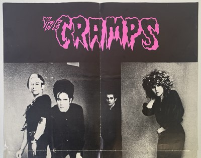 Lot 397 - THE CRAMPS - ORIGINAL 'SONGS THE LORD...' PROMO POSTER.