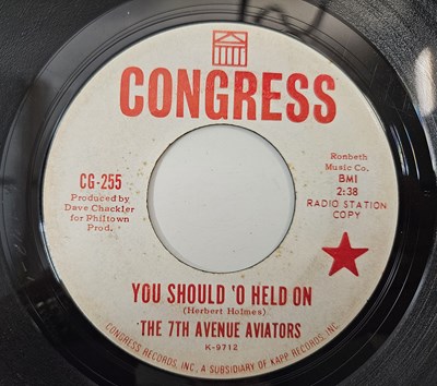 Lot 262 - THE 7TH AVENUE AVIATORS - YOU SHOULD 'O HELD ON 7" (US ORIGINAL - CONGRESS RADIO STATION PROMO - CG-255)