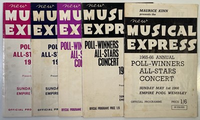 Lot 149 - THE BEATLES / ROLLING STONES / SMALL FACES AND MORE - NME POLL-WINNERS CONCERT PROGRAMME COLLECTION 1965-1970.
