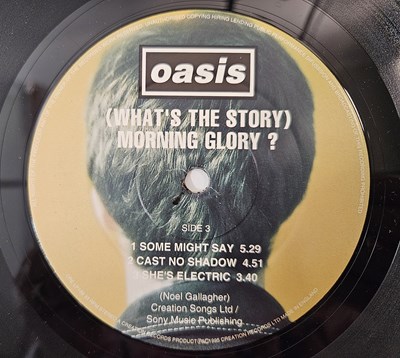 Lot 10 - OASIS - (WHAT'S THE STORY) MORNING GLORY LP (UK ORIGINAL - DAMONT - CRE LP 189)
