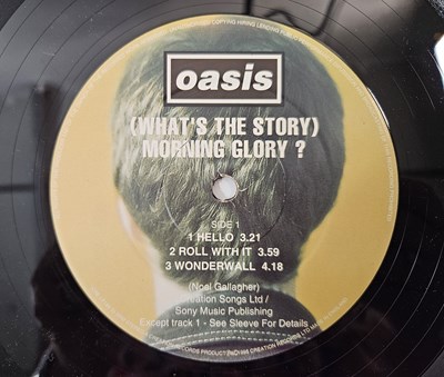 Lot 10 - OASIS - (WHAT'S THE STORY) MORNING GLORY LP (UK ORIGINAL - DAMONT - CRE LP 189)