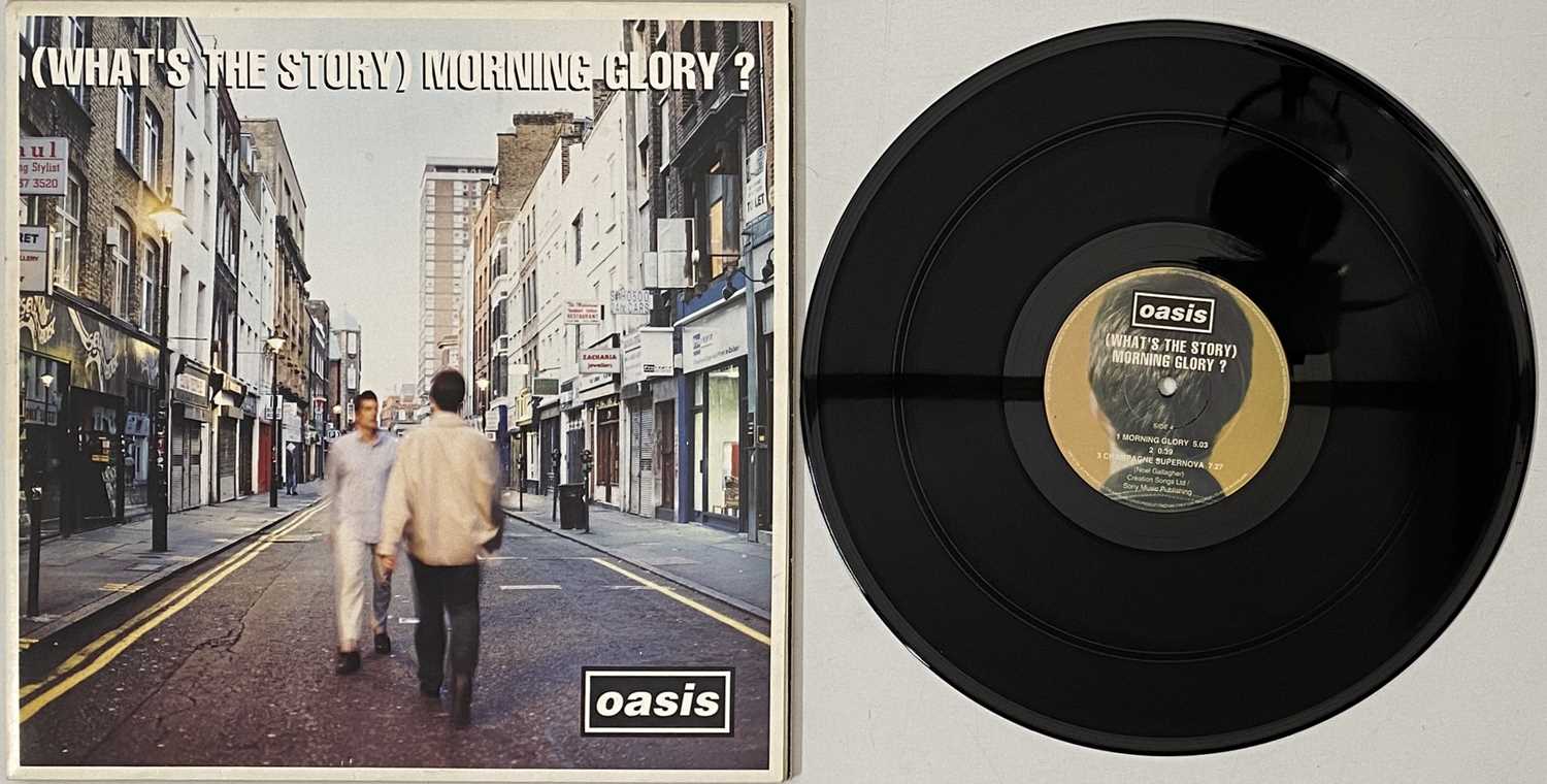 Lot 14 - OASIS - (WHAT'S THE STORY) MORNING GLORY LP (UK ORIGINAL - DAMONT - CRE LP 189)