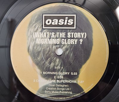 Lot 14 - OASIS - (WHAT'S THE STORY) MORNING GLORY LP (UK ORIGINAL - DAMONT - CRE LP 189)
