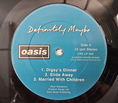 Lot 15 - OASIS - DEFINITELY MAYBE LP (CRE LP 169 - ORIGINAL UK DAMONT PRESSING)