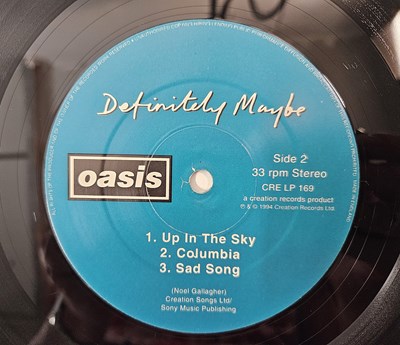 Lot 15 - OASIS - DEFINITELY MAYBE LP (CRE LP 169 - ORIGINAL UK DAMONT PRESSING)