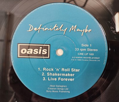 Lot 15 - OASIS - DEFINITELY MAYBE LP (CRE LP 169 - ORIGINAL UK DAMONT PRESSING)