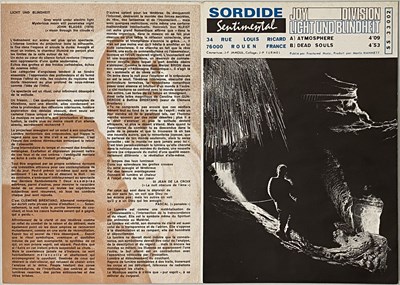 Lot 25 - JOY DIVISION - 'SORDIDE SENTIMENTAL' (COMPLETE ORIGINAL RELEASE OF ATMOSPHERE 'LICHT UND BLINDHEIT' - SS 33 002)