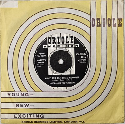 Lot 3 - MARTHA AND THE VANDELLAS - COME AND GET THESE MEMORIES 7" (ORIOLE AMERICAN - 45-CBA 1819 - ORIGINAL UK PRESSING)