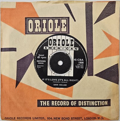 Lot 6 - EDDIE HOLLAND - IF IT'S LOVE (IT'S ALL RIGHT) 7" (ORIOLE AMERICAN - 45-CBA 1808 - UK ORIGINAL PRESSING)
