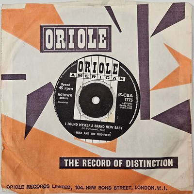 Lot 7 - MIKE AND THE MODIFIERS - I FOUND MYSELF A BRAND NEW BABY 7" (ORIOLE AMERICAN 45-CBA 1775 - ORIGINAL UK PRESSING)