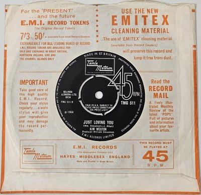 Lot 17 - KIM WESTON - I'M STILL LOVING YOU 7" (TMG 511 - ORIGINAL UK PRESSING)
