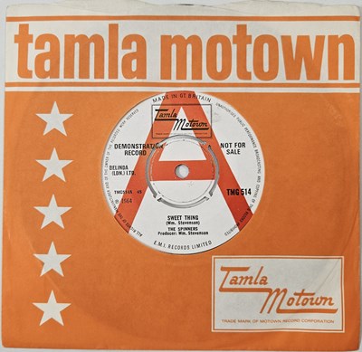 Lot 20 - THE SPINNERS - SWEET THING 7" (PROMO - TMG 514)