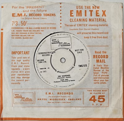 Lot 21 - FOUR TOPS - I CAN'T HELP MYSELF 7" (PROMO - TMG 515)