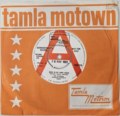 Lot 22 - THE SUPREMES - BACK IN MY ARMS AGAIN 7" (PROMO - TMG 516)