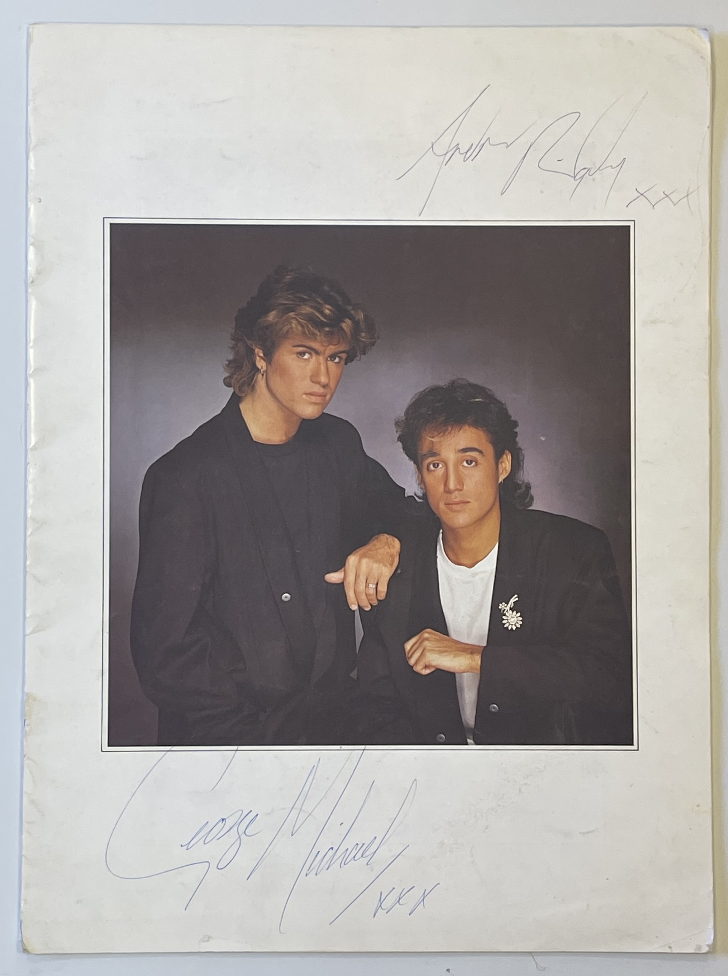 Lot 236 - GEORGE MICHAEL / ANDREW RIDGELEY SIGNED