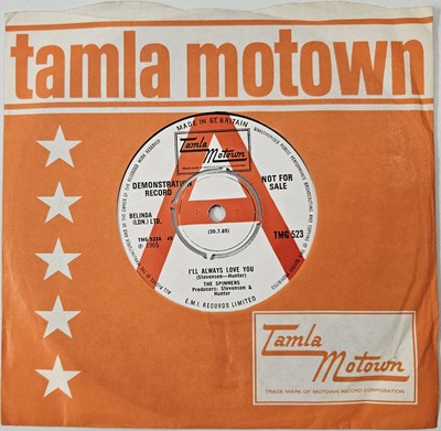 Lot 27 - THE SPINNERS - I'LL ALWAYS LOVE YOU 7" (DEMO - TMG 523)