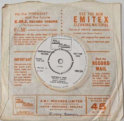 Lot 34 - DORSEY BURNETTE - JIMMY BROWN 7" (DEMO - TMG 534)