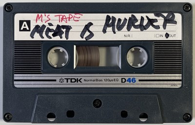 Lot 146 - THE SMITHS - MEAT IS MURDER CASSETTE TAPE WITH EARLY VERSIONS OF THE TRACKS.