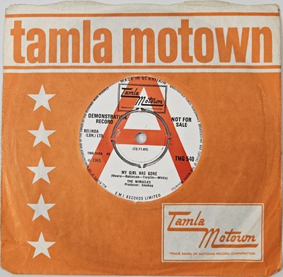 Lot 38 - THE MIRACLES - MY GIRL HAS GONE 7" (DEMO - TMG 540)