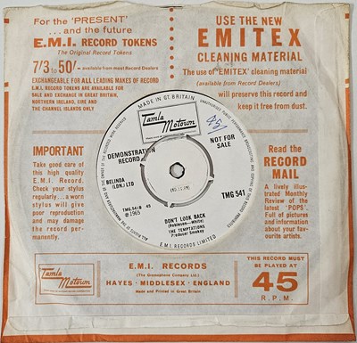 Lot 39 - THE TEMPTATIONS - MY BABY 7" (DEMO - TMG 541)