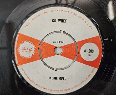 Lot 105 - JACKIE OPEL - GO WHEY/ SHELTER THE STORM 7" (UK ORIGINAL - ISLAND RECORDS - WI-209)