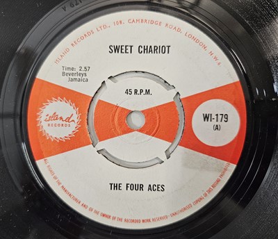 Lot 104 - THE FOUR ACES - SWEET CHARIOT/ PEACE AND LOVE 7" (UK ORIGINAL - ISLAND RECORDS - WI-179)