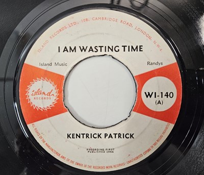Lot 103 - KENTRICK PATRICK/ RANDY'S GROUP - I AM WASTING TIME/ ROYAL CHARLEY 7" (UK ORIGINAL - ISLAND RECORDS - WI-140)