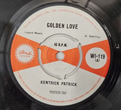 Lot 130 - KENTRICK PATRICK - GOLDEN LOVE/ BEYOND 7" (UK ORIGINAL - ISLAND RECORDS - WI-119)