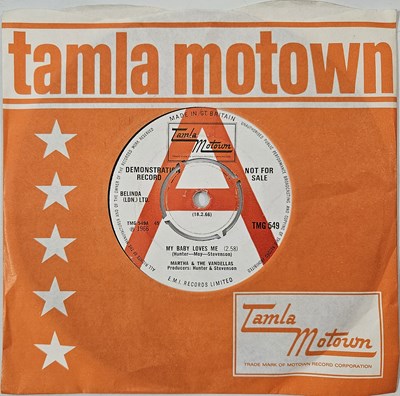 Lot 45 - MARTHA & THE VANDELLAS - MY BABY LOVES ME 7" (DEMO - TMG 549)