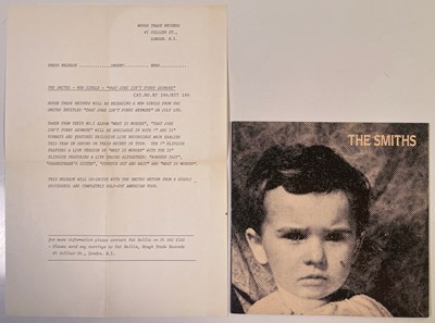 Lot 157 - THE SMITHS - THAT JOKE 7" WITH PRESS RELEASE.