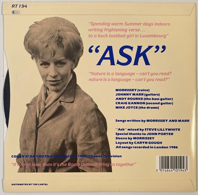Lot 158 - THE SMITHS - ASK 7" WITH PRESS RELEASE.
