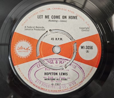 Lot 137 - HOPETON LEWIS - LET ME COME ON HOME/ HARDSHIPS OF LIFE 7" (UK ORIGINAL - ISLAND RECORDS - WI-3056)