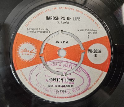 Lot 137 - HOPETON LEWIS - LET ME COME ON HOME/ HARDSHIPS OF LIFE 7" (UK ORIGINAL - ISLAND RECORDS - WI-3056)