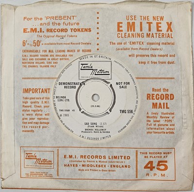 Lot 48 - BRENDA HOLLOWAY - TOGETHER 'TIL THE END OF TIME 7" (DEMO - TMG 556)